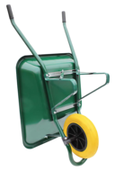BROUETTE TOUS TRAVAUX 100L VERT ROUE SOUPLE INCREVABLE BROUETTE TOUS TRAVAUX 100L VERT ROUE SOUPLE INCREVABLE